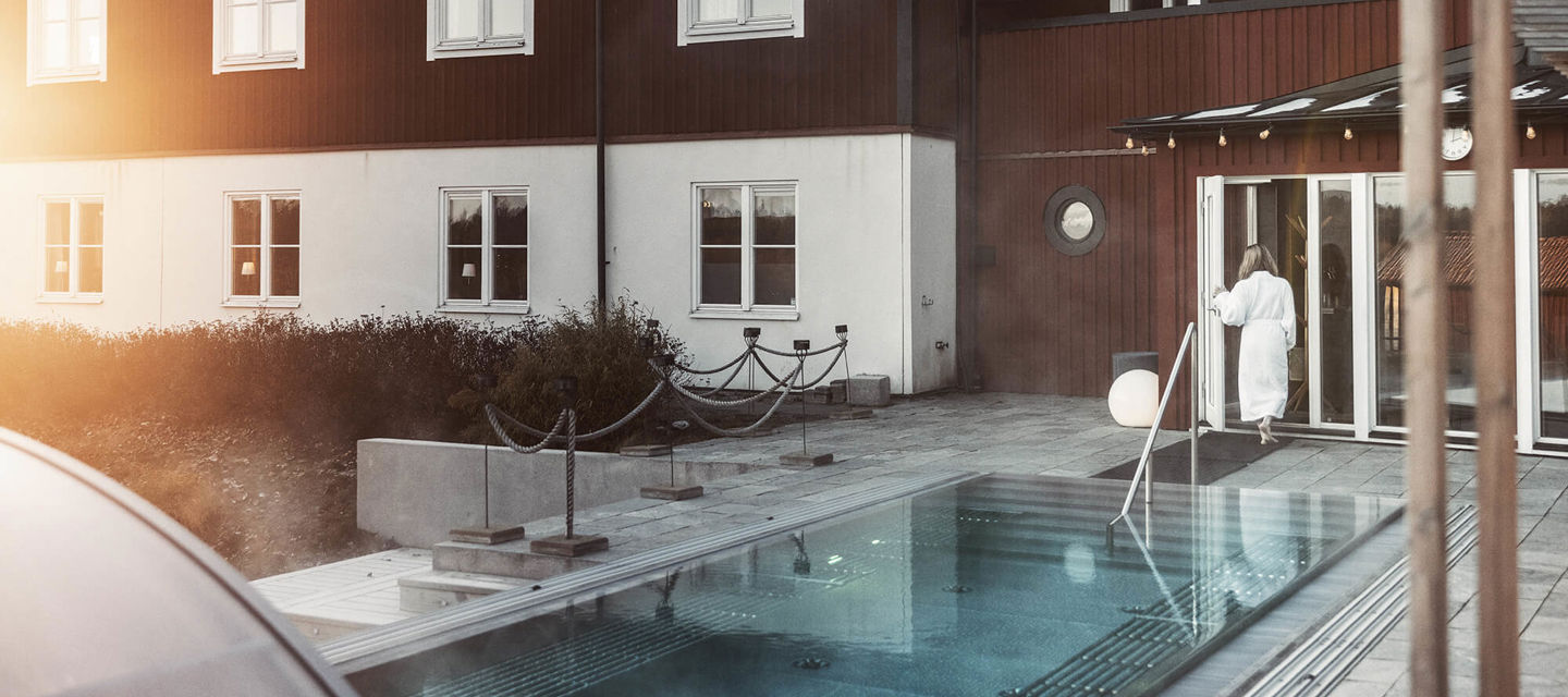 Utomhuspool på Värmdö