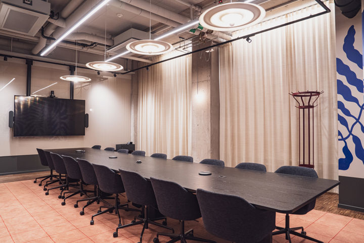 Mötesrum i styrelsesittning