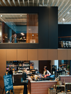 Café i modern lokal 