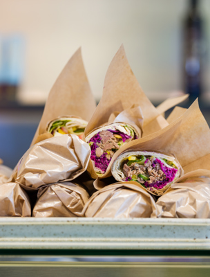 Färdiga wraps i papper