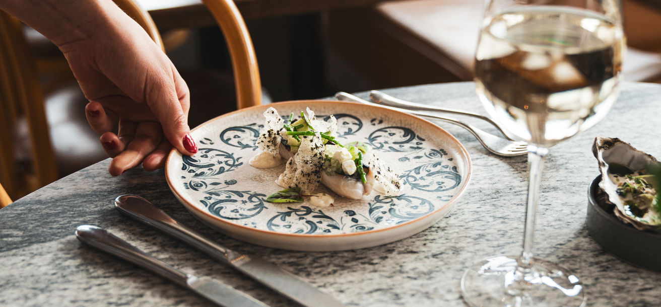 God mat serveras i restaurangen