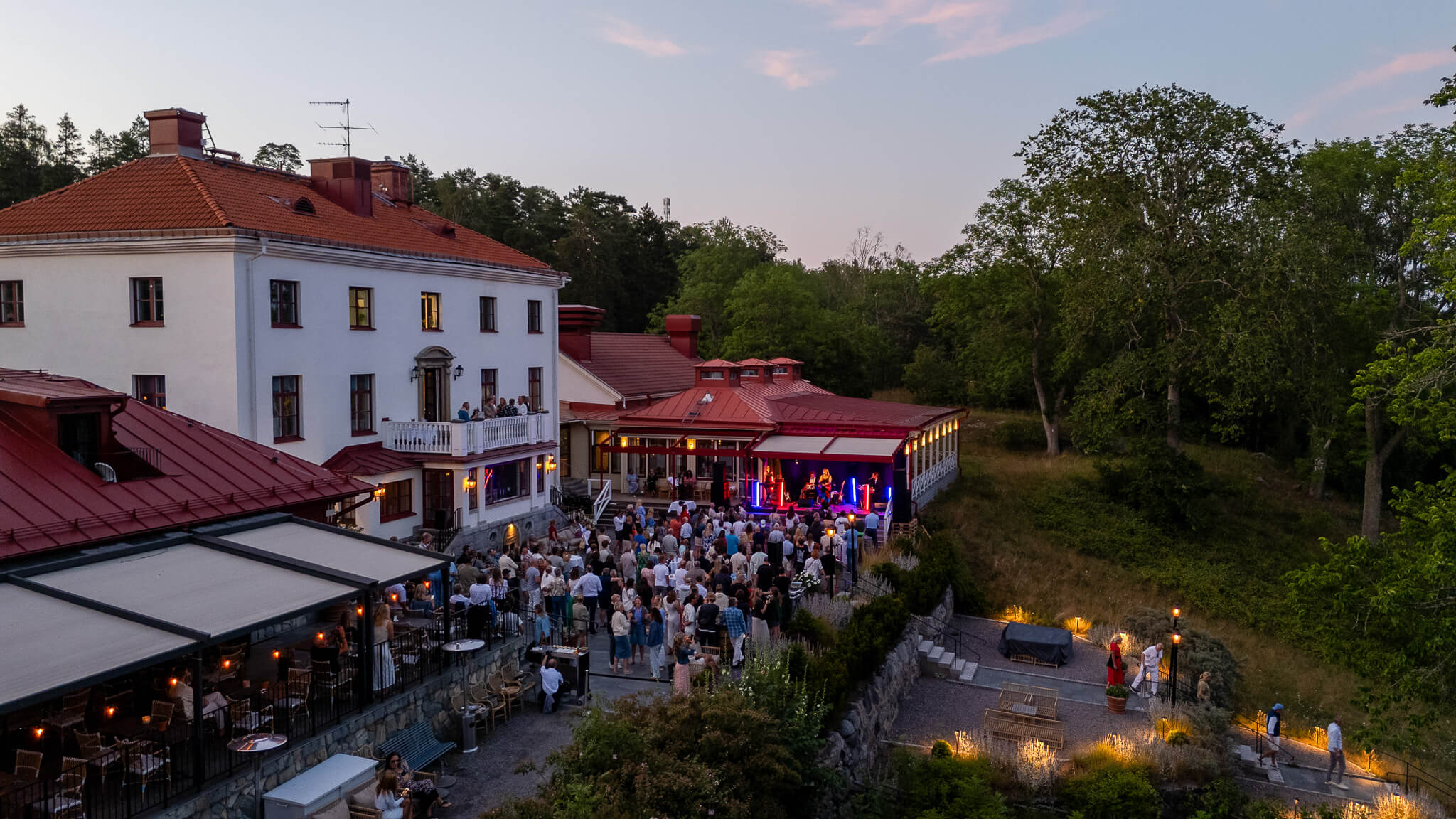 Konsert utomhus i skärgården