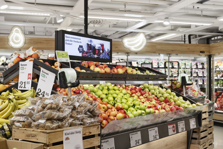 Matbutikens fruktavdelning