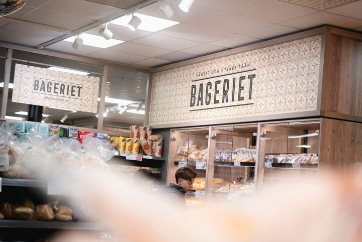 Brödavdelning i matbutik